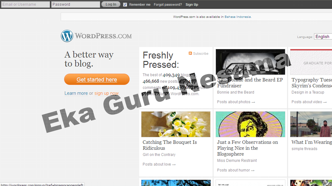 Contoh Blog Wordpress Gratis - Downlllll